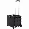 Foldable Shopping Cart Trolley | Pack & Roll Folding Crate | Portable Grocery Basket