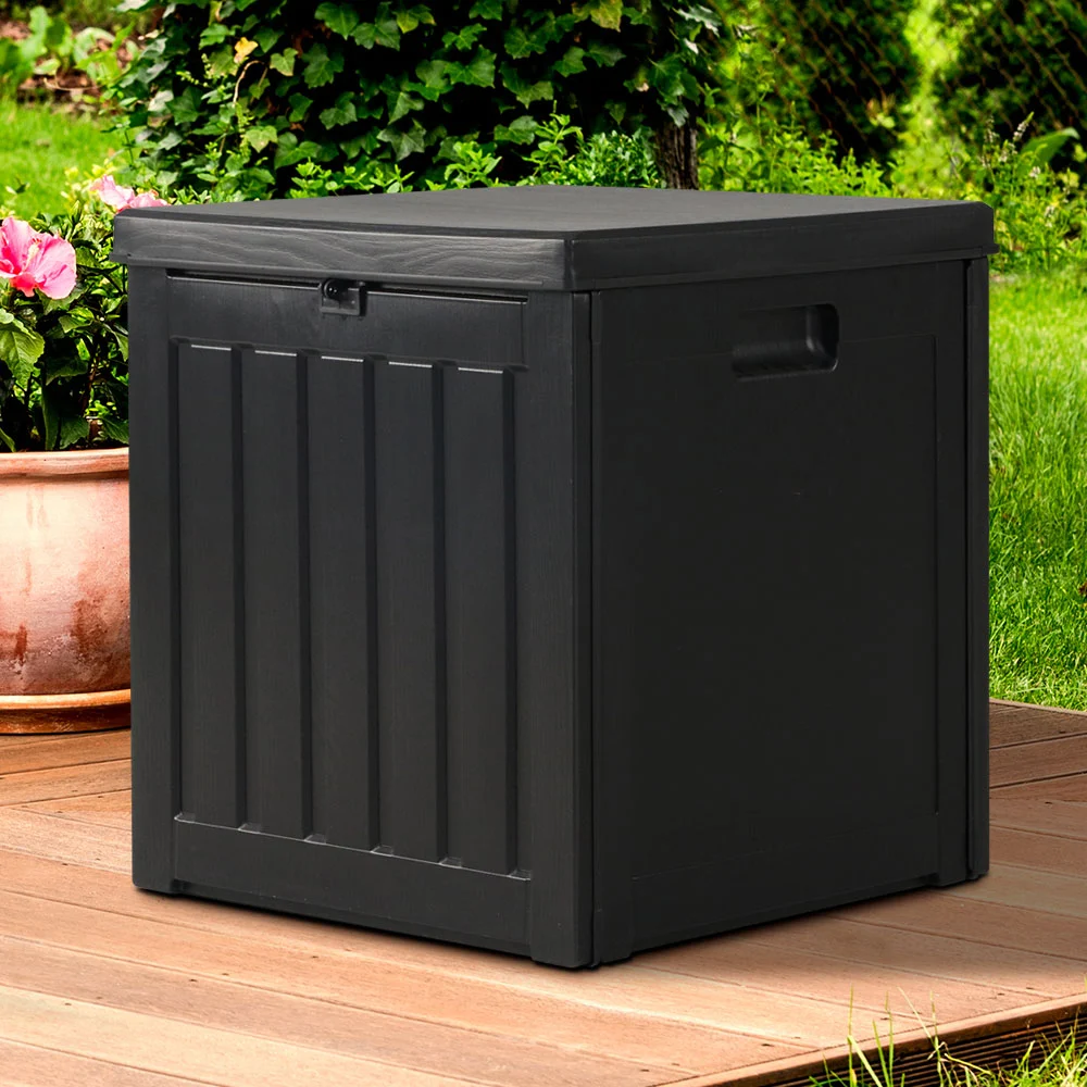 Gardeon Outdoor Storage Box | Lockable Garden Tool Container | 80 litre Capacity