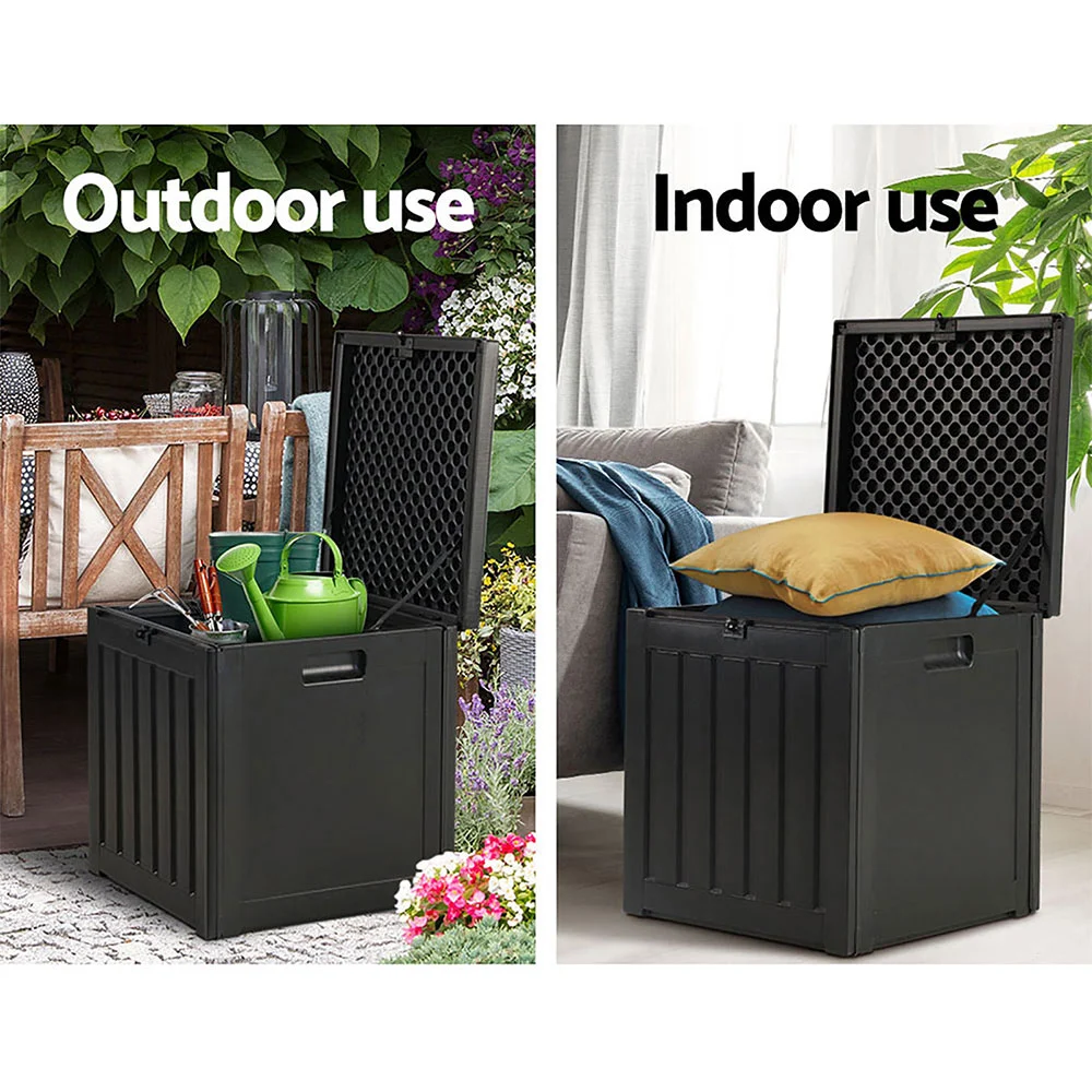 Gardeon Outdoor Storage Box | Lockable Garden Tool Container | 80 litre Capacity