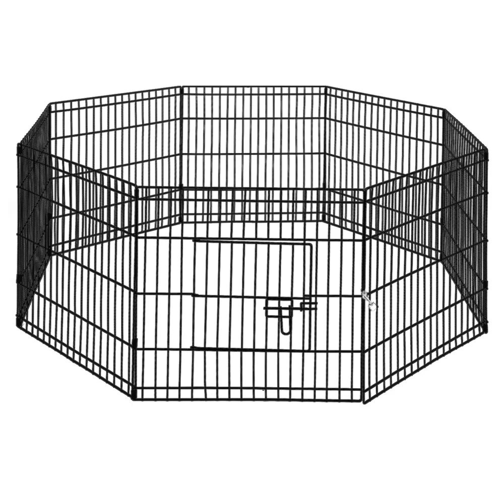 Pet Dog Playpen 60cm 75cm 90cm 8 Panel Puppy Exercise Cage Enclosure Fence