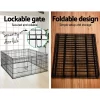 Pet Dog Playpen 60cm 75cm 90cm 8 Panel Puppy Exercise Cage Enclosure Fence