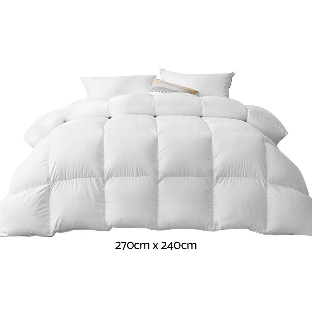 Duck Down Feather Quilt Doona in Queen King Super King Size 500gsm 700gsm