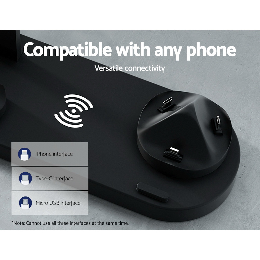 4-in-1 10W Wireless Charger Dock Multi-function Charging Station for iPhone